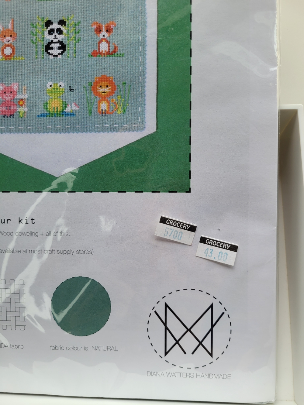 NWT - Diana Watters Animal Sampler Cross Stitch Kit - Still in package - Picture 7 of 7